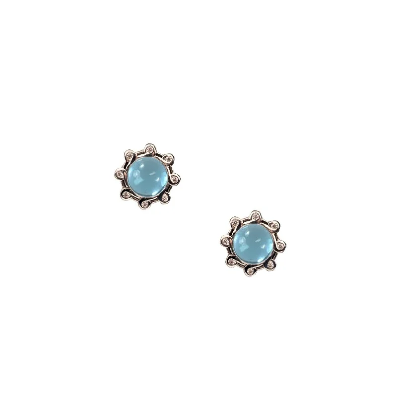 Keith Jack Silver & Sky Blue Topaz Earrings