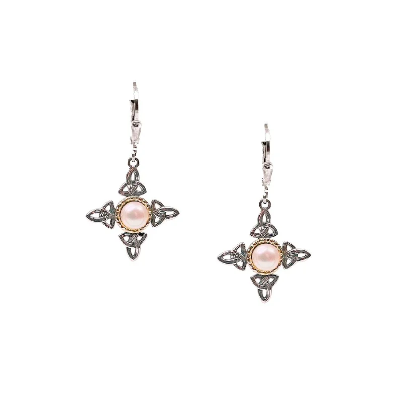 Keith Jack Two-Tone Fresh Pearl Earrings