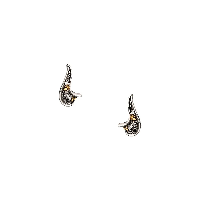 Keith Jack Two-Tone Rocks & Rivers Earrings