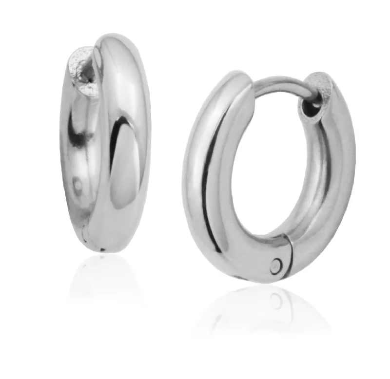 Steelx Stainless Steel Huggie Earrings