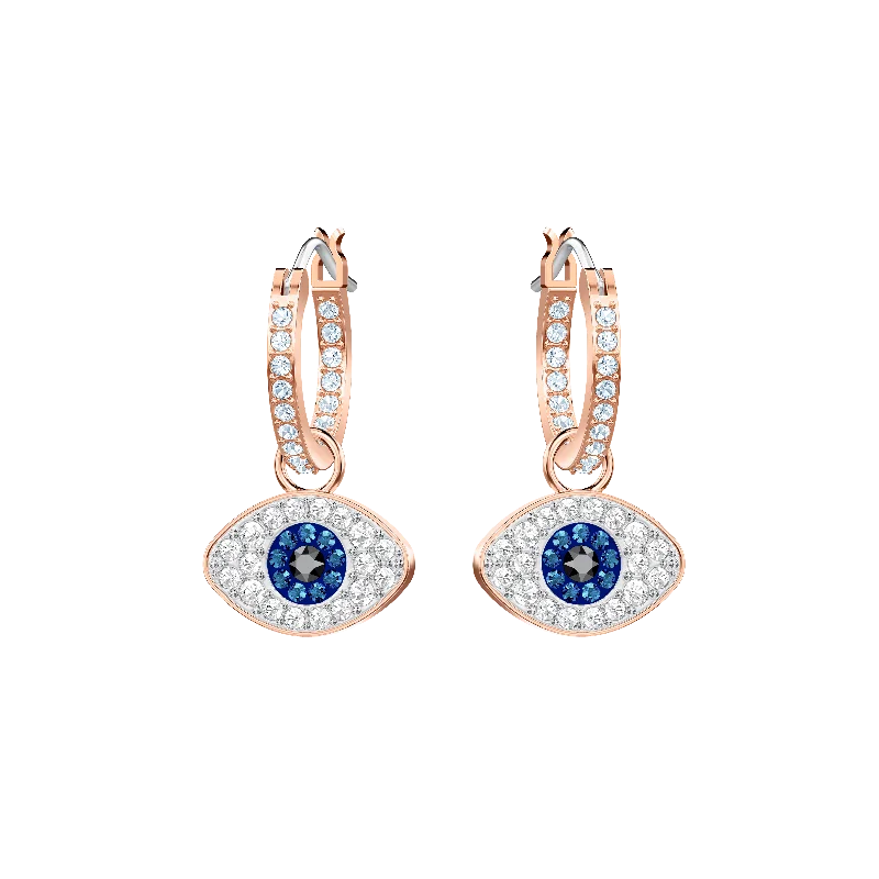 Swarovski Evil Eye Mini Hoop Earrings