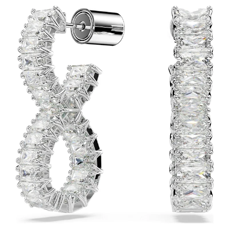 Swarovski Infinity Hoop Earrings