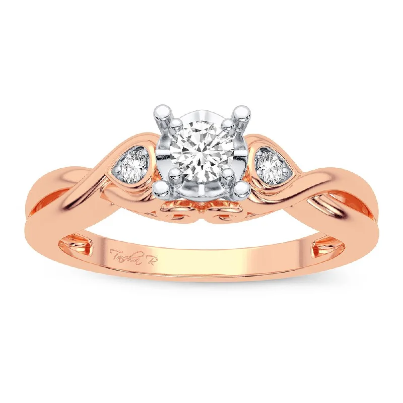 14K 0.19CT Diamond Ring