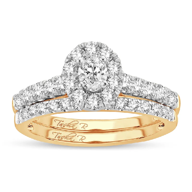 14K 1.00CT Fancy Cut Bridal Ring