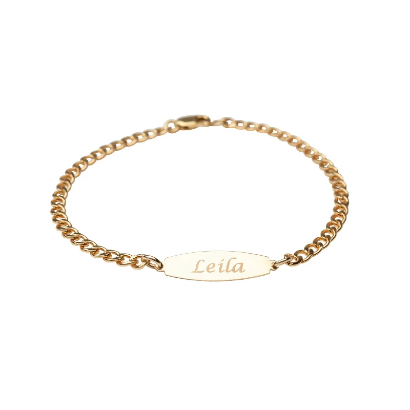 Gold ID Bracelet