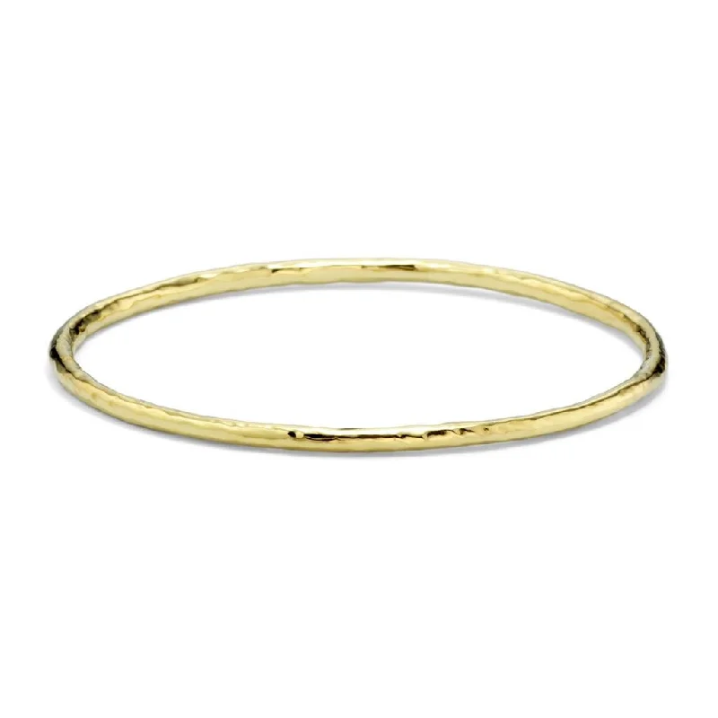 Ippolita 18k Yellow Gold Classico Small Hammered Bangle