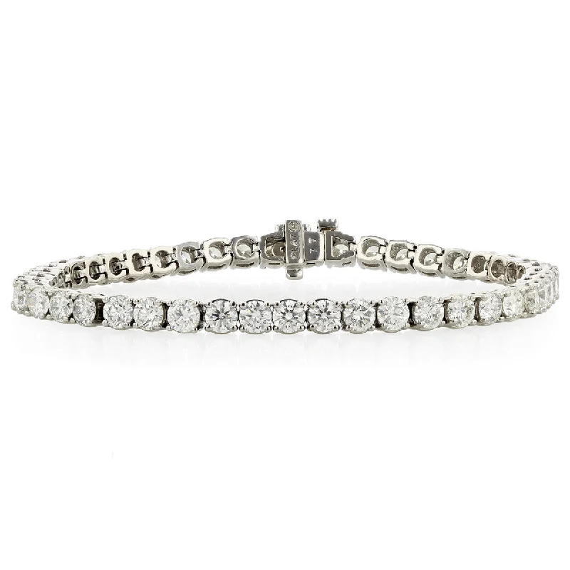 Platinum Fire and Ice Tennis Bracelet