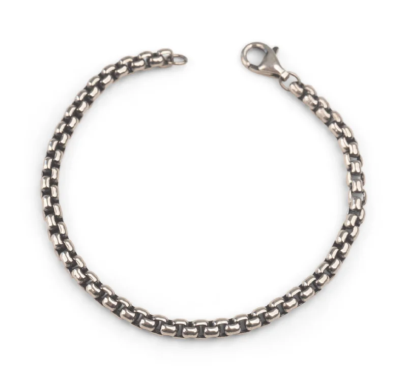 Silver Oxidized Bracelet | 3.7mm