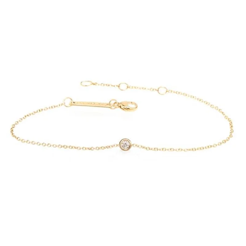 Zoe Chicco Single Floating Diamond Bracelet